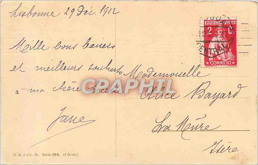 CPA Masure — Rückseite