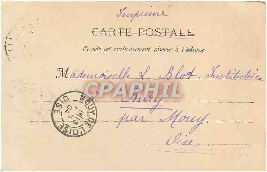 CPA Marseille La Gare Saint Charles  — Rückseite