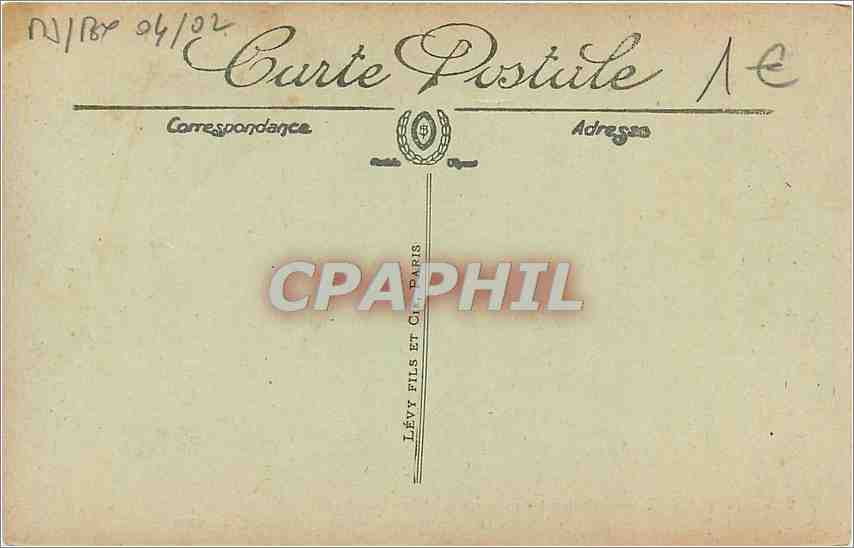 CPA Bordeaux Monument des Girondins et les Quinconces  — Verso