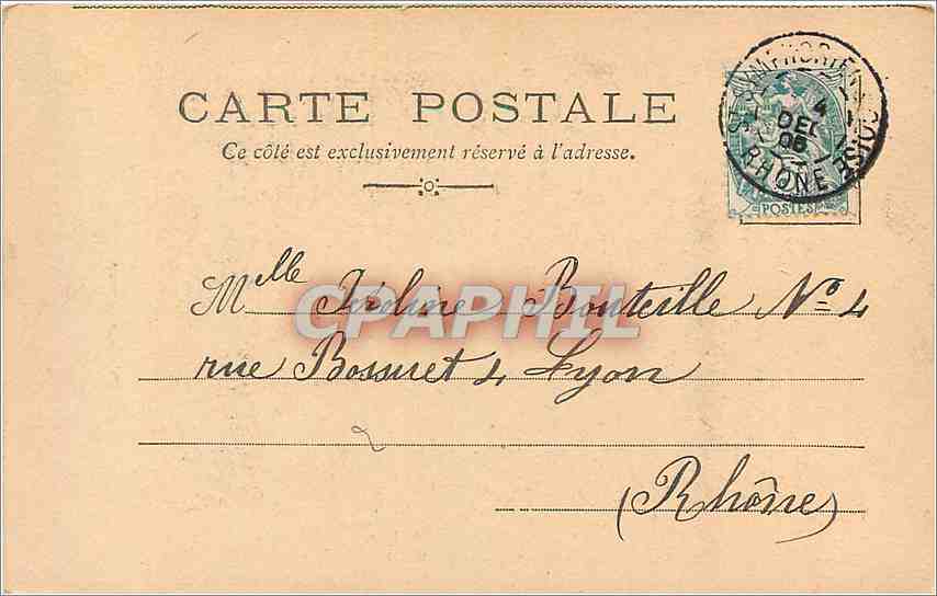 CPA Pierrot galant  — Verso