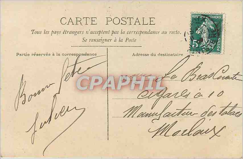 CPA Enfant — Verso