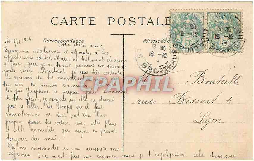 CPA Enfant — Rückseite