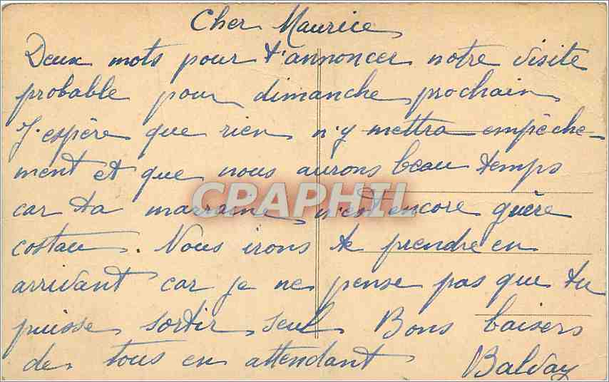 CPA Lyon Vue vers le Pont de la Guillotiere  — Verso