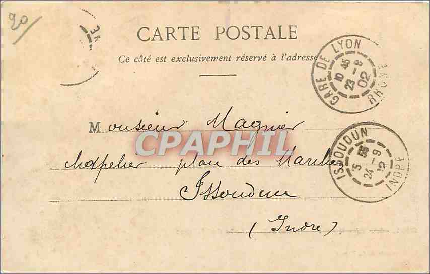 LYON - Quai du Rhône - Pont de la Guillotière — Edition Giletta, n° 8351 — Rückseite