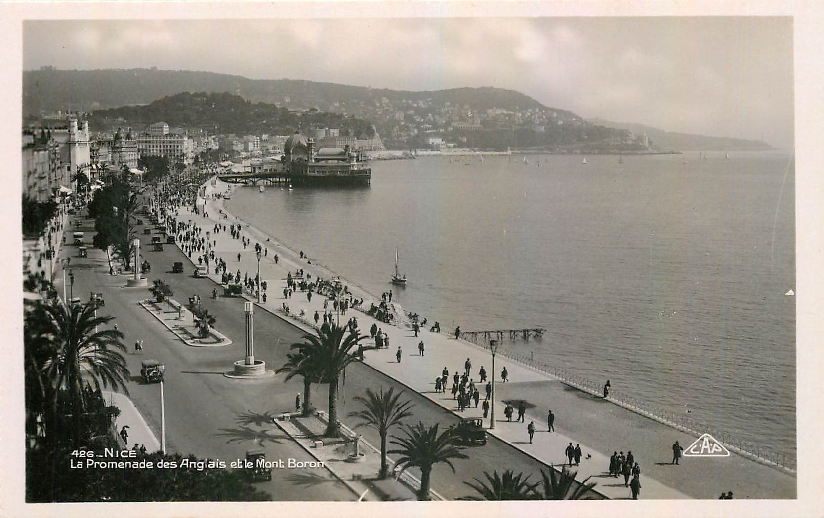 CPA Nice La Promenade des Anglais et le Mont Boron 