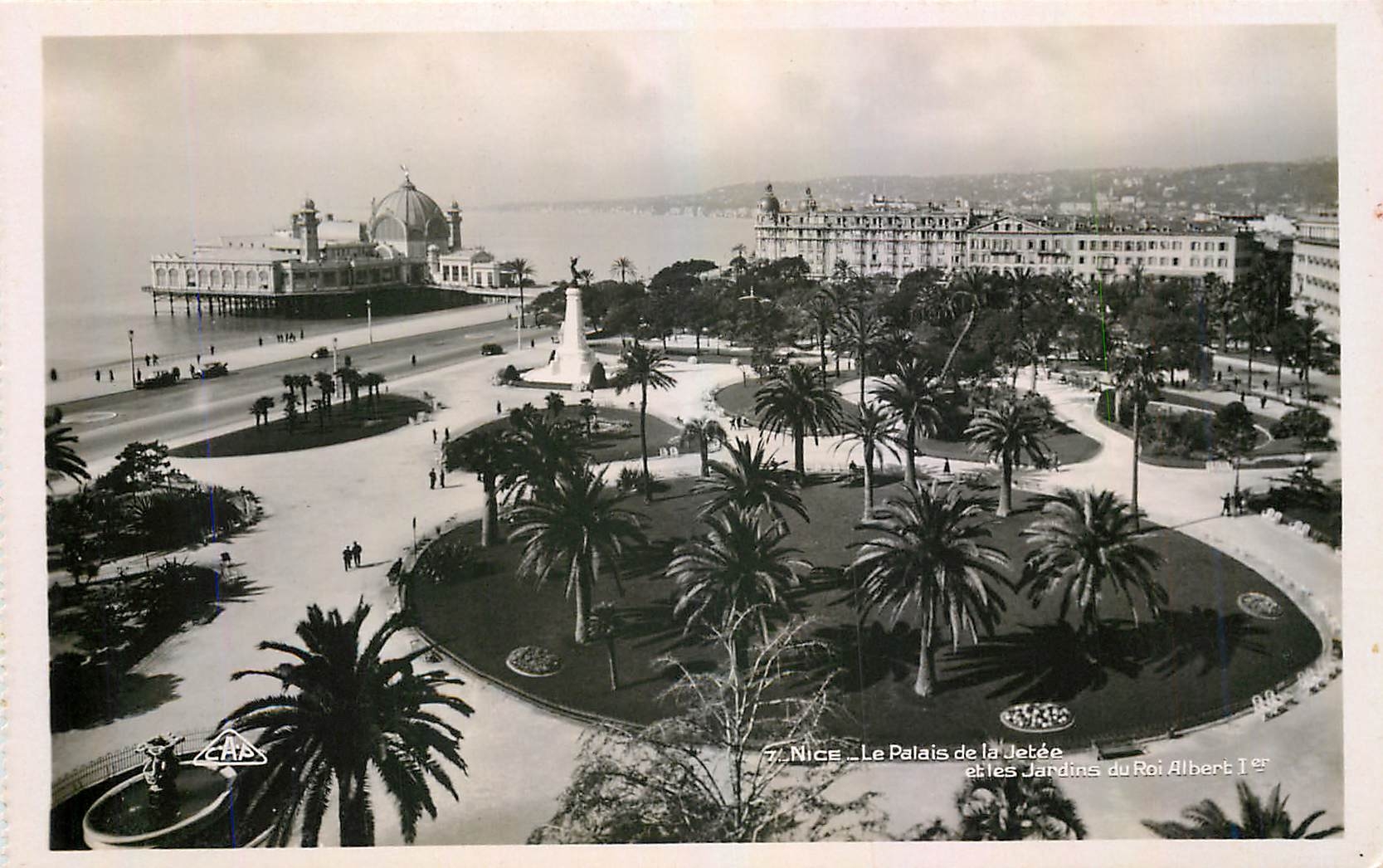 CPA Nice Le Palais de la Jetee et les Jardins du Roi Albert 