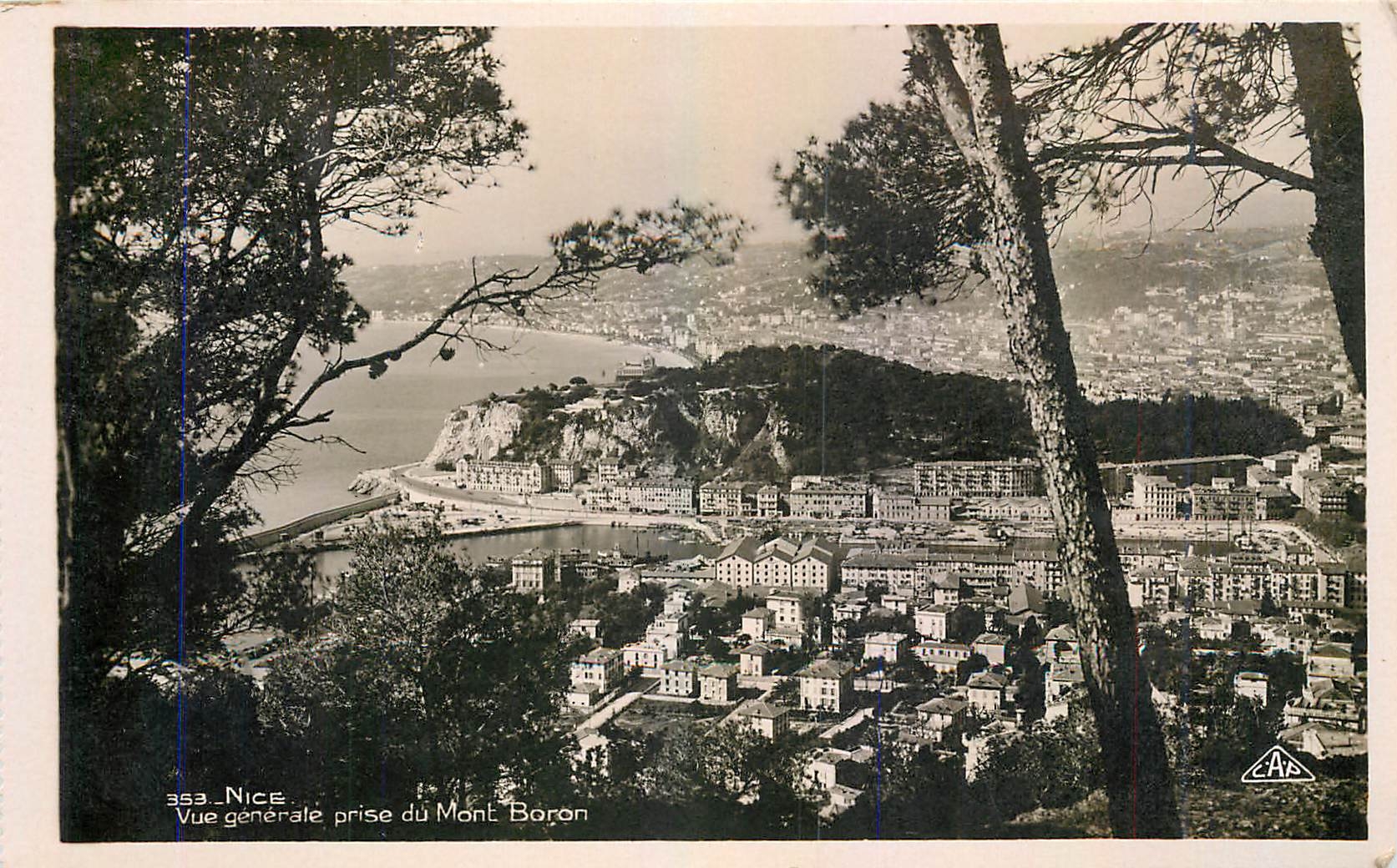 CPA Nice Vue generale prise du Mont Boron 