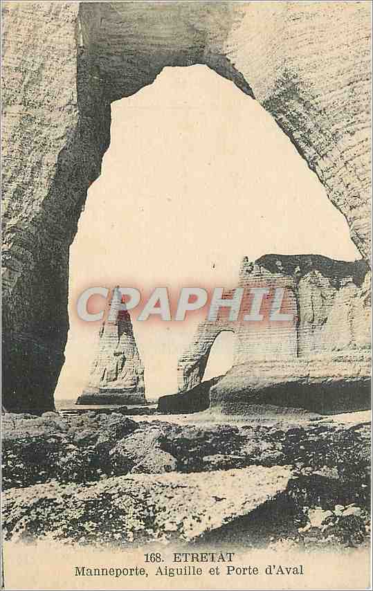 CPA Etretat Manneporte Aiguille et Porte d'Aval 