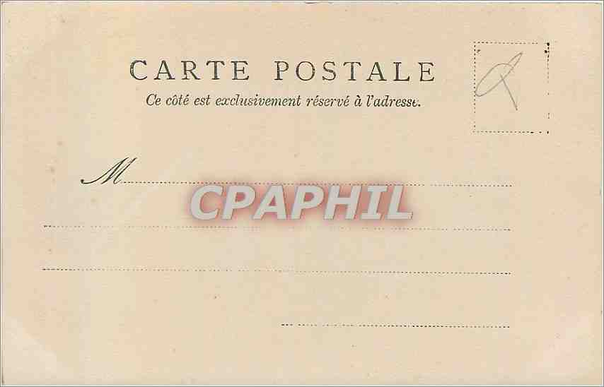 CARTE  PHOTO Femme a chapeau — Verso