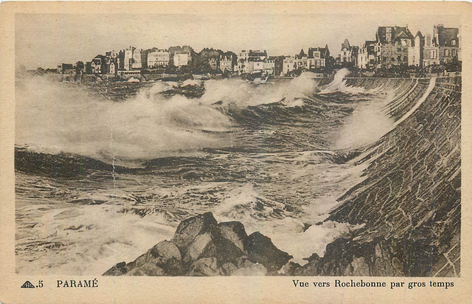 Vue vers Rochebonne par gros temps — PARAMÉ — Cité des Arts Mécaniques, Paris