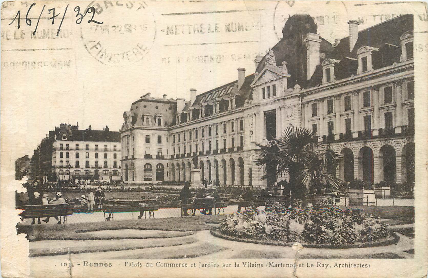 Rennes - Palais du Commerce et Jardins sur la Vilaine (Marteno et Le Ray, Architectes)