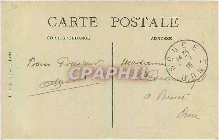 Crépy-en-Valois — Jeu de Paume et le Kiosque de Musique — E. L. — Rückseite