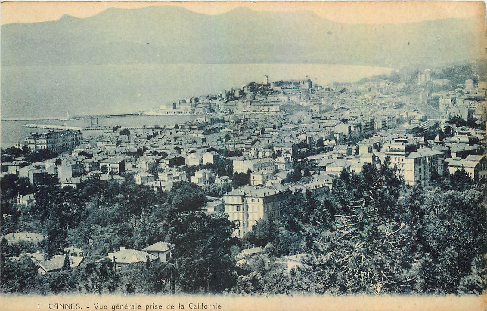 CPA Cannes Vue generale prise de la Californie 