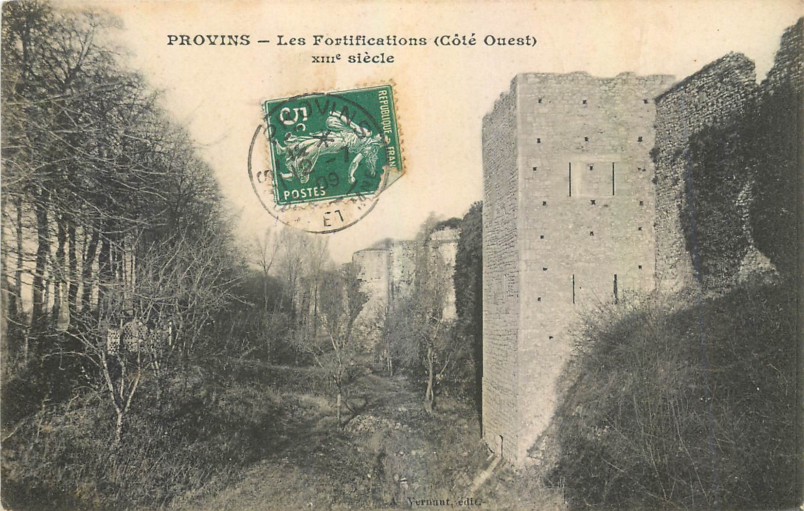 CPA Provins Les Fortifications Cote Ouest 