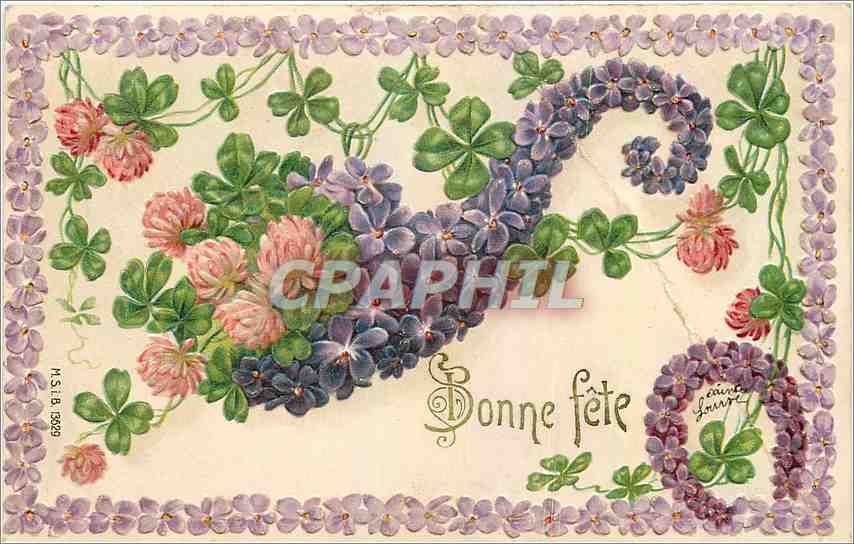 CPA Bonne Fete Fleurs
