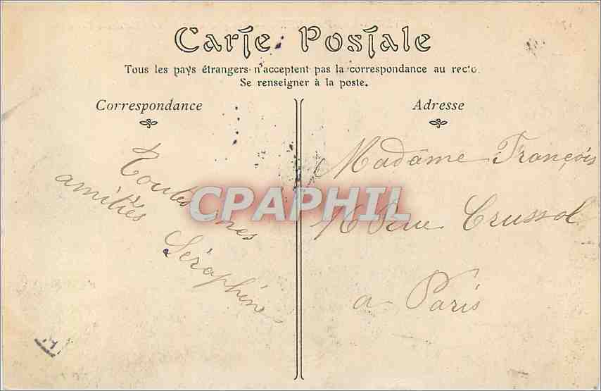 Hyères-les-Palmiers — Vue générale prise de l'Hôtel des Îles d'Or — CPAPHIL — Rückseite