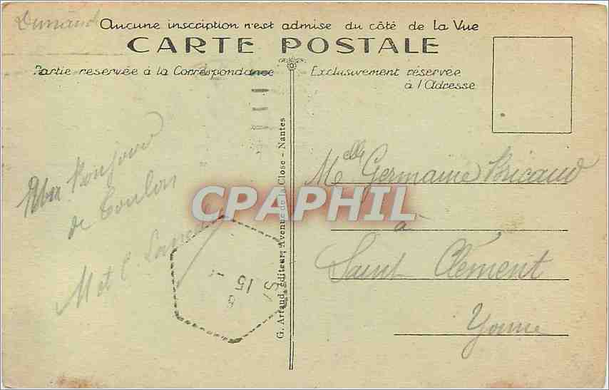 CPA Toulon Place de la Liberte  — Verso