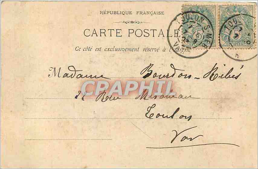 Toulon - Le Génie Maritime et la Darse — Phototypie E. Lacour, Marseille, n° 528 — Achterkant
