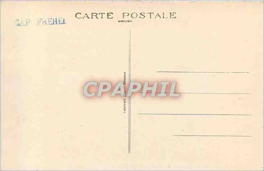 CPA Cap Frehel Le Phare Les Houlles Phare — Rückseite