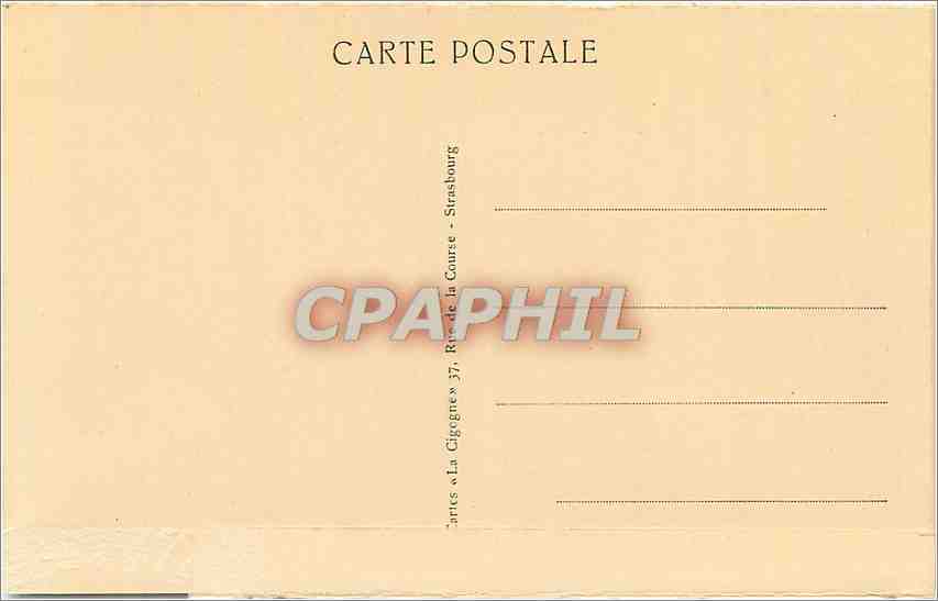 CPA Strasbourg Vue prise des Ponts couverts  — Rückseite