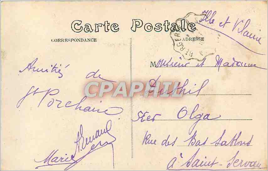 CPA St Porchaire Sous les Yeuses de la Roche Courbon  — Back