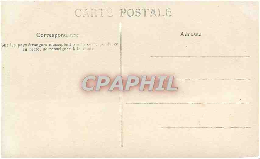 CPA Je viens d'arroser quel malheur  — Rückseite