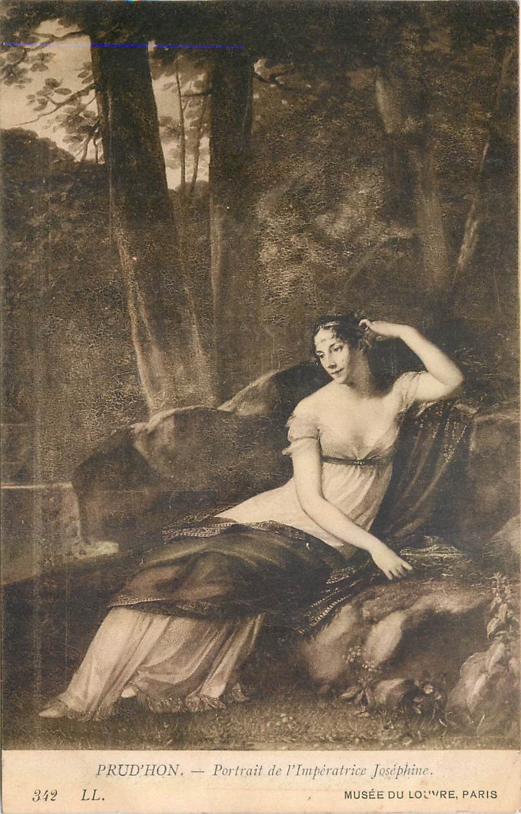 CPA Prud'hon Portrait de l'Imperatrice Josephine Musee du Louvre Paris 