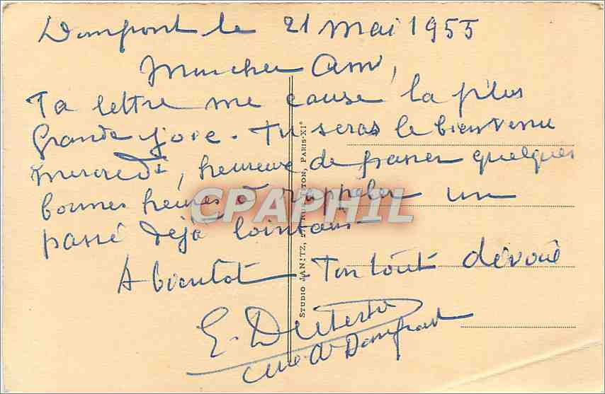 CPA Domfront Orne Eglise Saint Julien Le Chemin de Croix IX Station Jesus tombe pour la troisieme fo — Rückseite