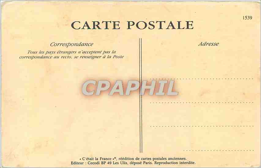 REPRO Lycee de Filles 1st Classe enfantine  — Verso