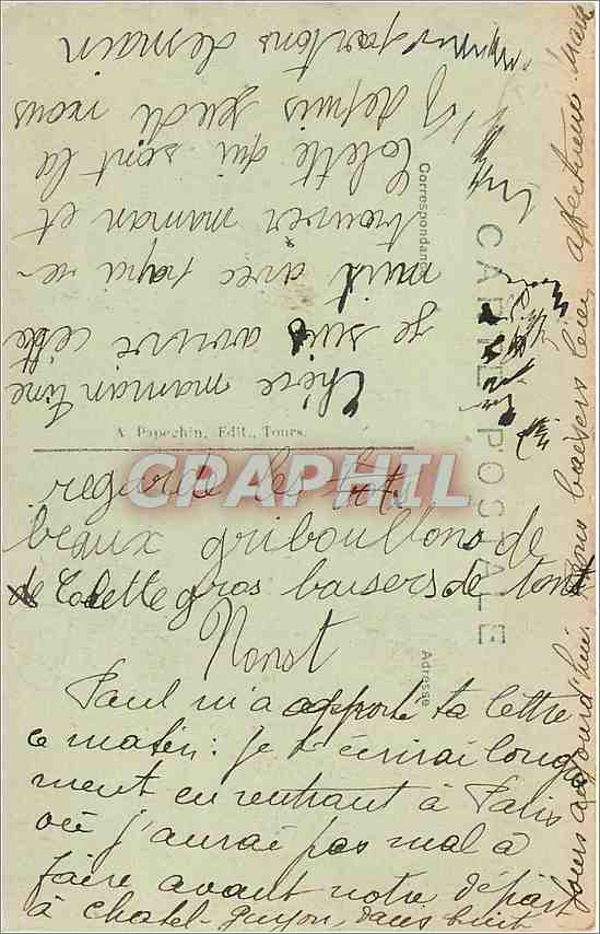 CPA Saumur M et L Vue Generale cote Nord  — Rückseite
