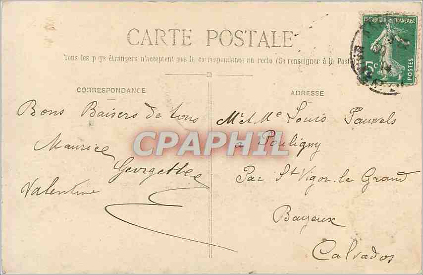 CPA Angers Le Chateau L'Eglise Saint Laud  — Rückseite