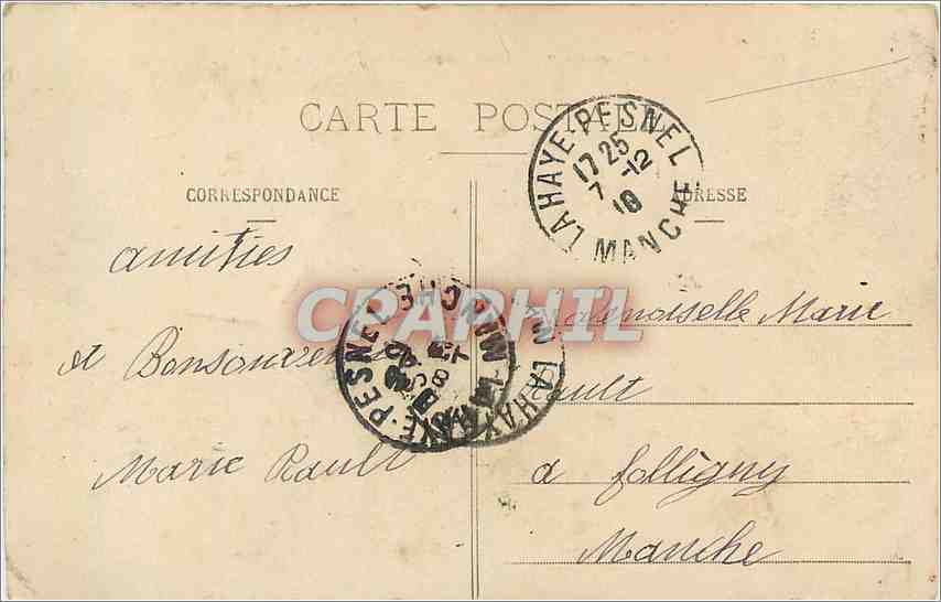 CPA Angers Panorama sur la Place Lorraine et le Jardin du Mail  — Rückseite