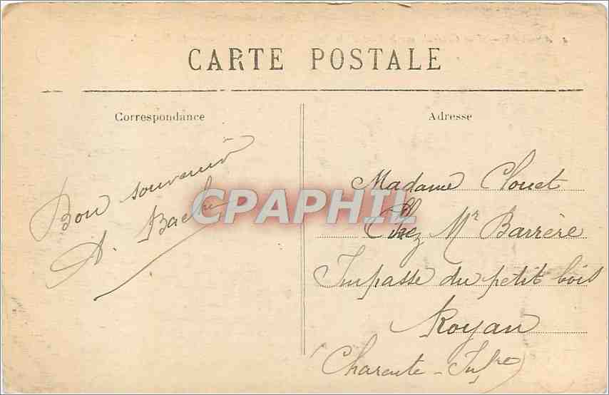 Angers — Vue Générale sur le Pont de la Basse-Chaîne et le Château — L. V., phot. — Rückseite