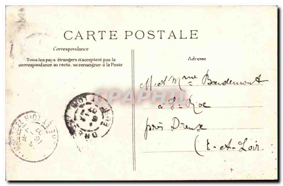 Le Havre — La « Provence » par gros temps — Éditeur EID, n° 284 — Verso