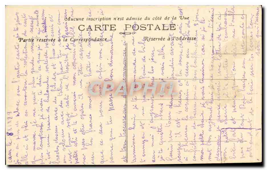 Le Paquebot "MARÉCHAL-LYAUTEY", Courrier de France-Maroc — Éditions Mars, n° S62 — Verso