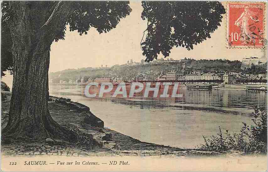 CPA Saumur Vue sur les Coteaux 