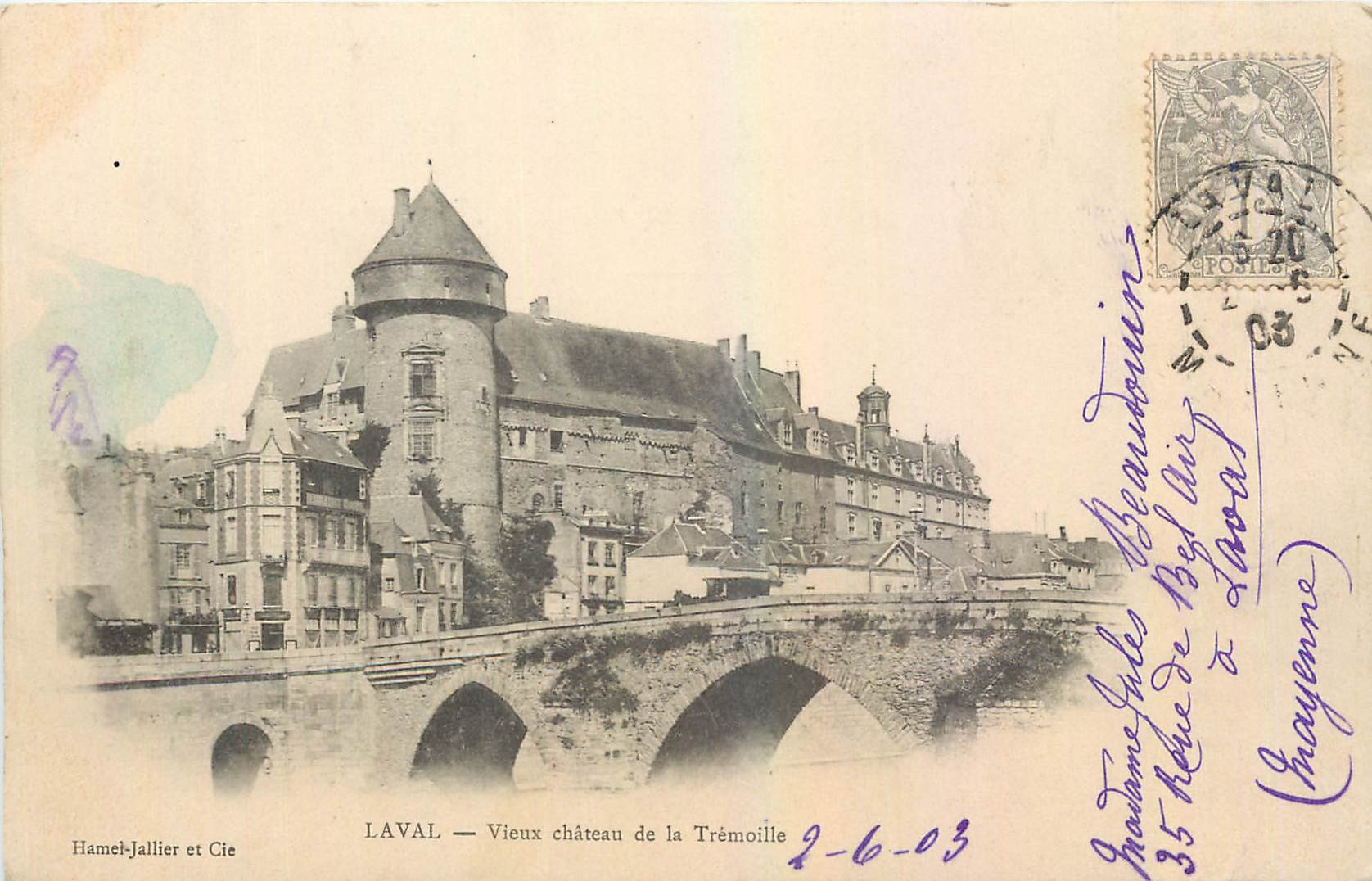 CPA Laval Vieux chateau de la Tremoille 