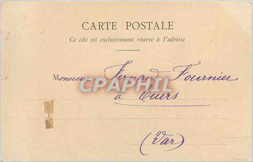 CPA Laval Vieux chateau de la Tremoille  — Rückseite