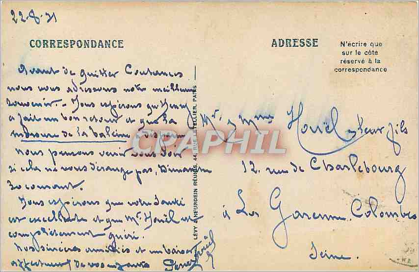 Coutances — Der Viadukt und die Brücke über die Souille — LL — Rückseite