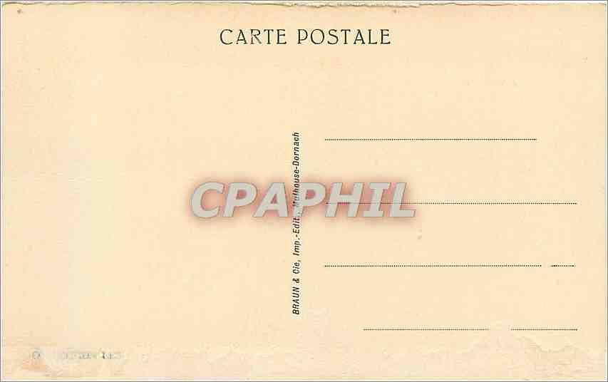 CPA Bussang Sources Salmade et des Demoiselles  — Back
