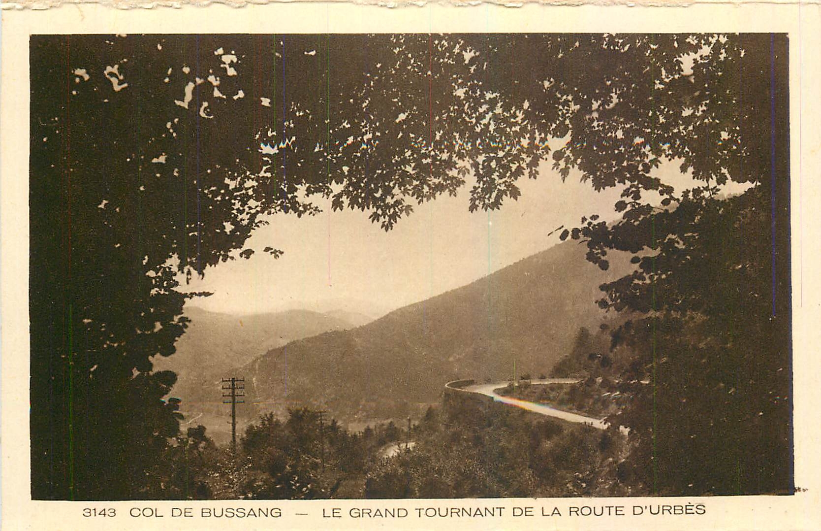 CPA Col de Bussang Le grand tournant de la Route d'Urbes 