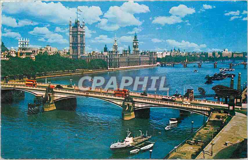 Lambeth Bridge and Houses of Parliament — London — COPHOTO