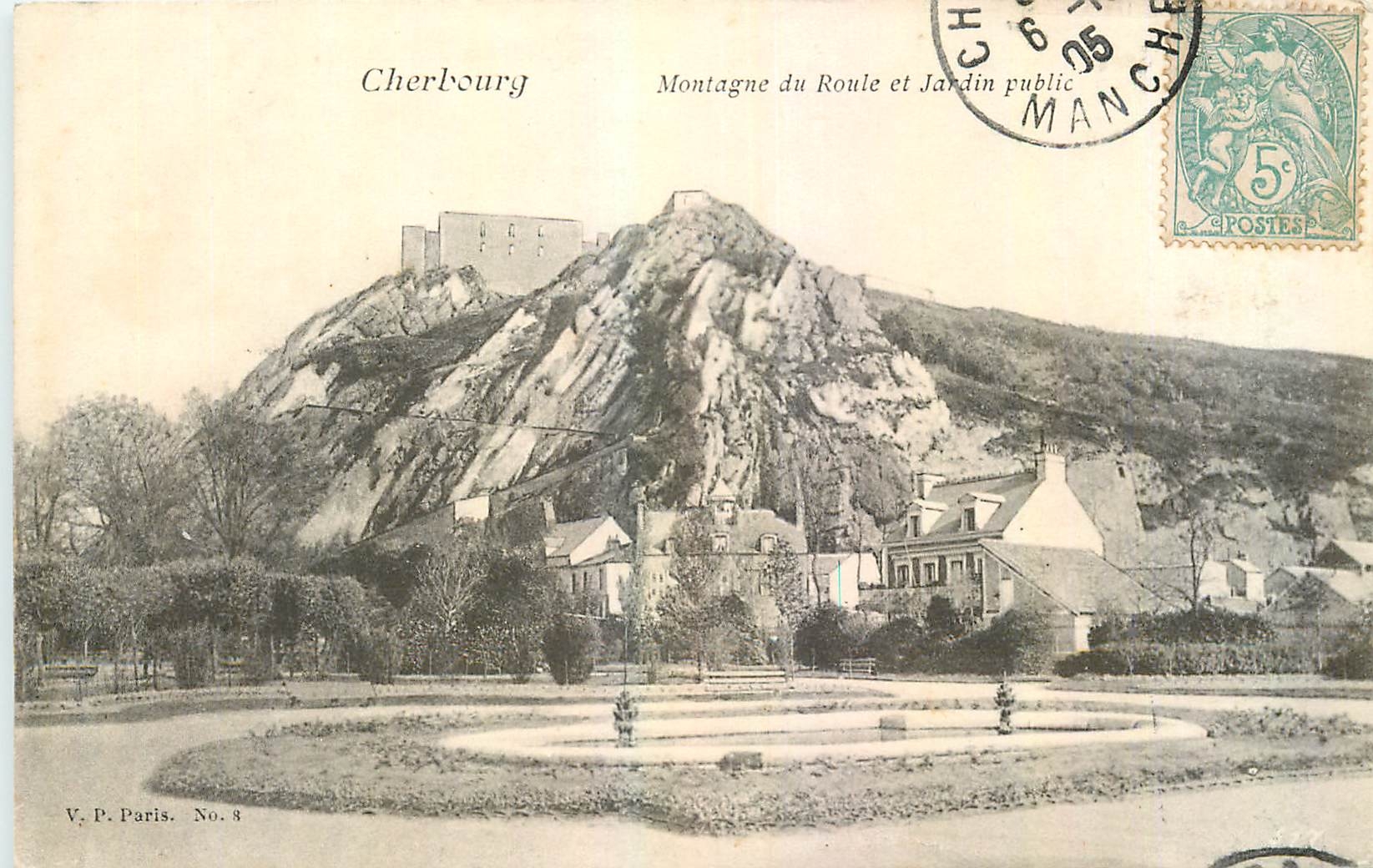 Cherbourg — Montagne du Roule und öffentlicher Garten — V. P. Paris. Nr. 8