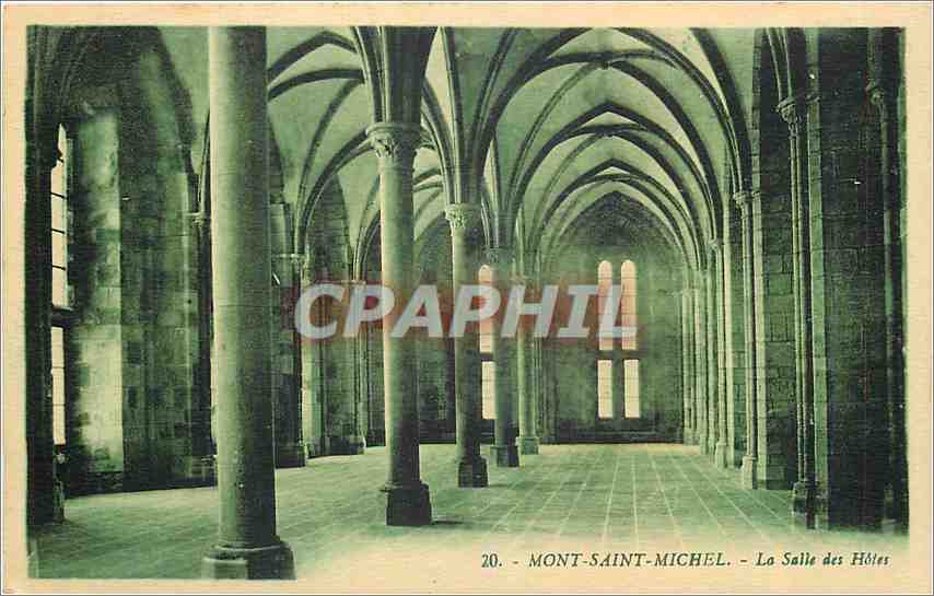 CPA Mont Saint Michel La Salle des Hotes 