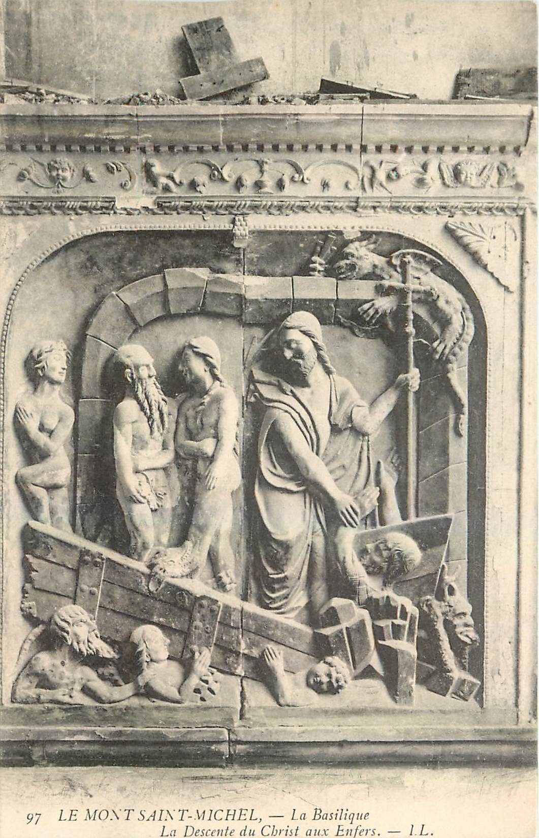 Le Mont-Saint-Michel — La Basilique — La Descente du Christ aux Enfers — L.L. — n°97