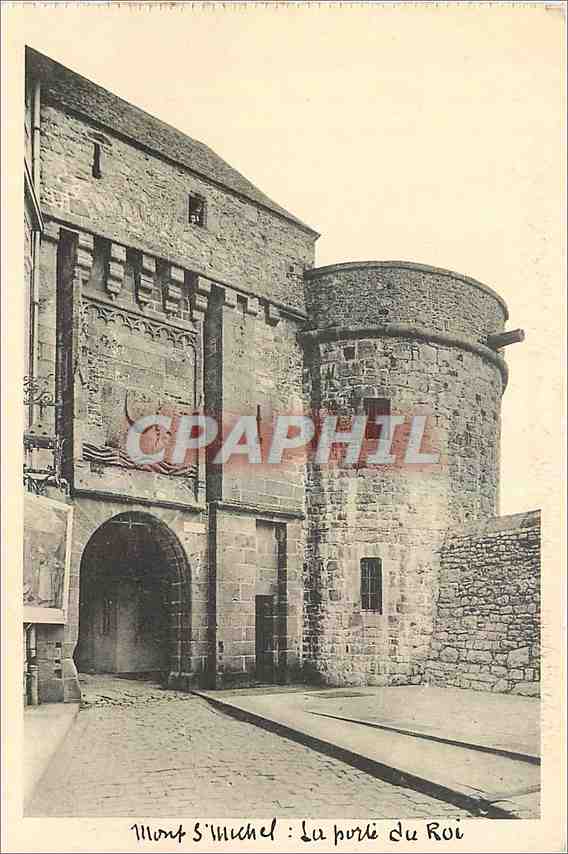 CPA Mont St Michel La Porte du Roi 