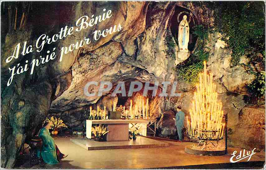CPM Lourdes La Grotte Miraculeuse 