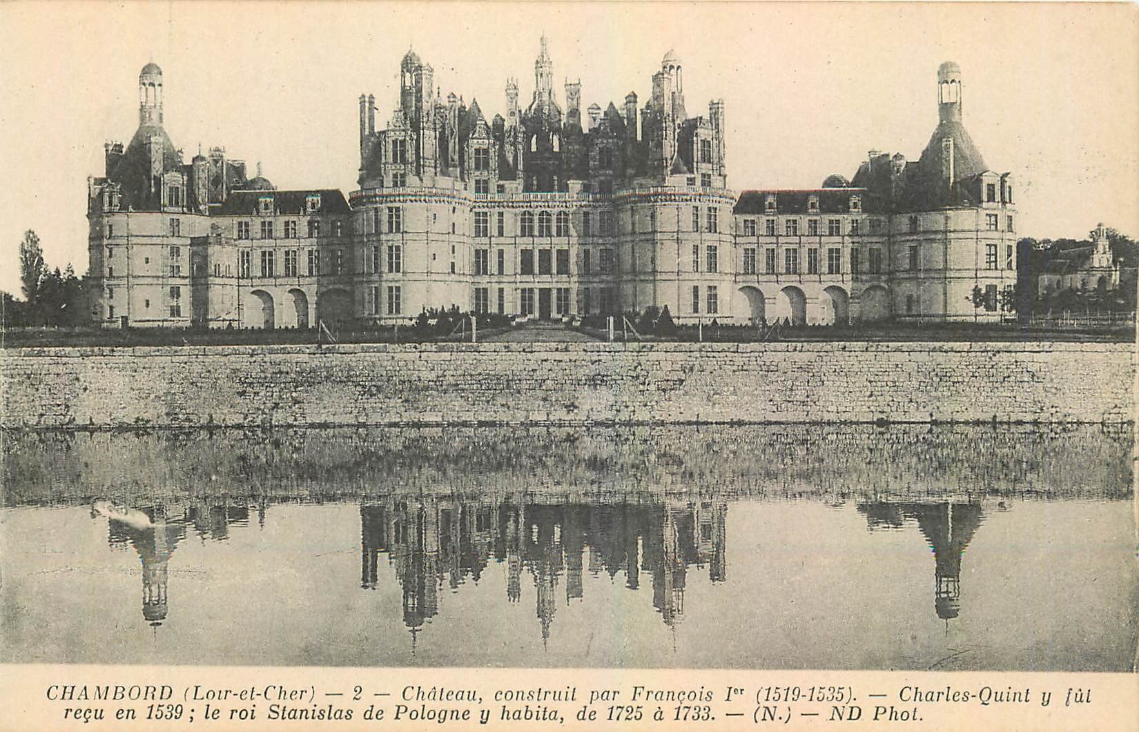 Chambord (Loir-et-Cher) — Schloss, gebaut von François I (1519-1535) — ND Fotografie
