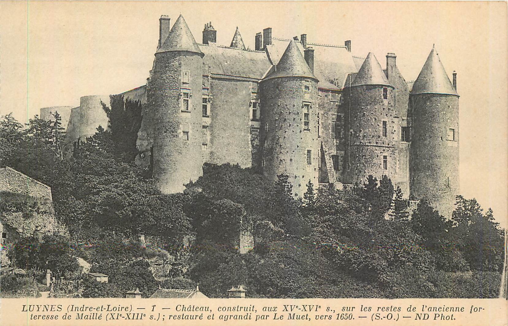 CPA Luynes Indre et Loire Chateau construit aux XV XVI 