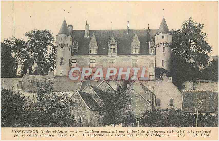 CPA Montresor Indre et Loire Chateau construit par Imbert de Bastarnay 
